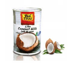 KOKOSOVÉ MLÉKO LITE EXTRAKT 55% 400ml REAL THAI